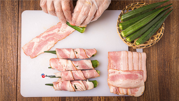 黑胡椒秋葵培根卷