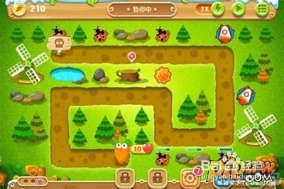 保卫萝卜2第19关森林地图宝石金萝卜获得攻略
