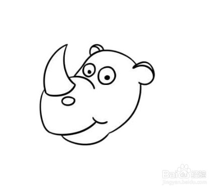 怎么画出卡通版的犀牛