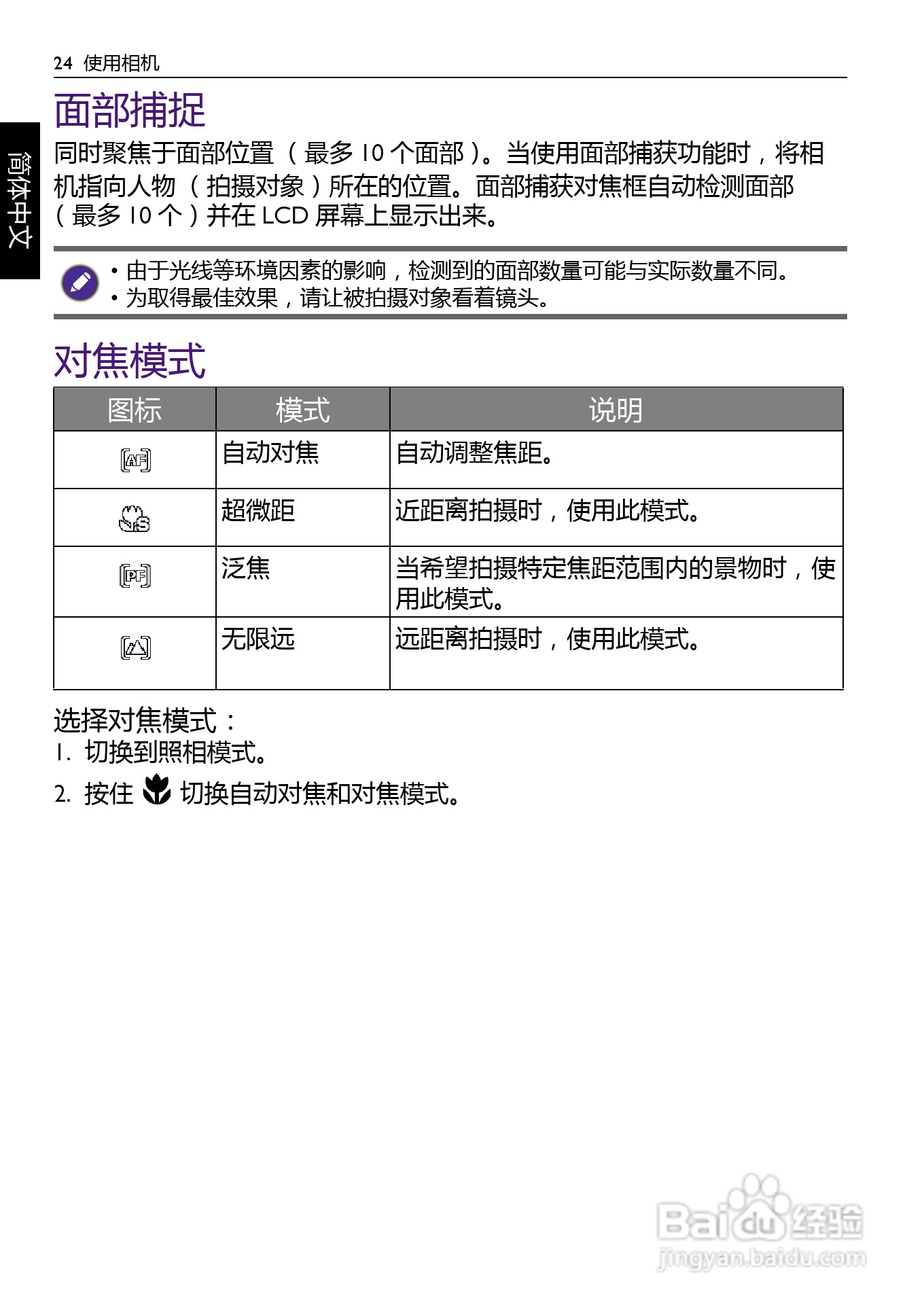 明基AE200数码相机使用说明书:[3]