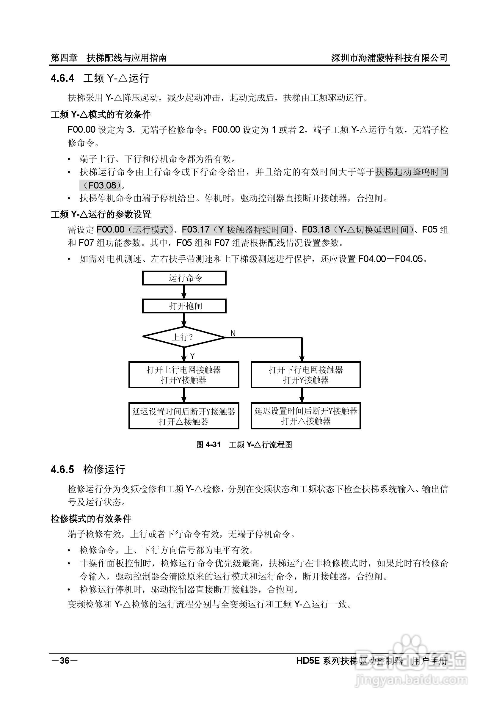 海浦蒙特HD5E-4T037扶梯专用驱动控制器用户手册:[5]