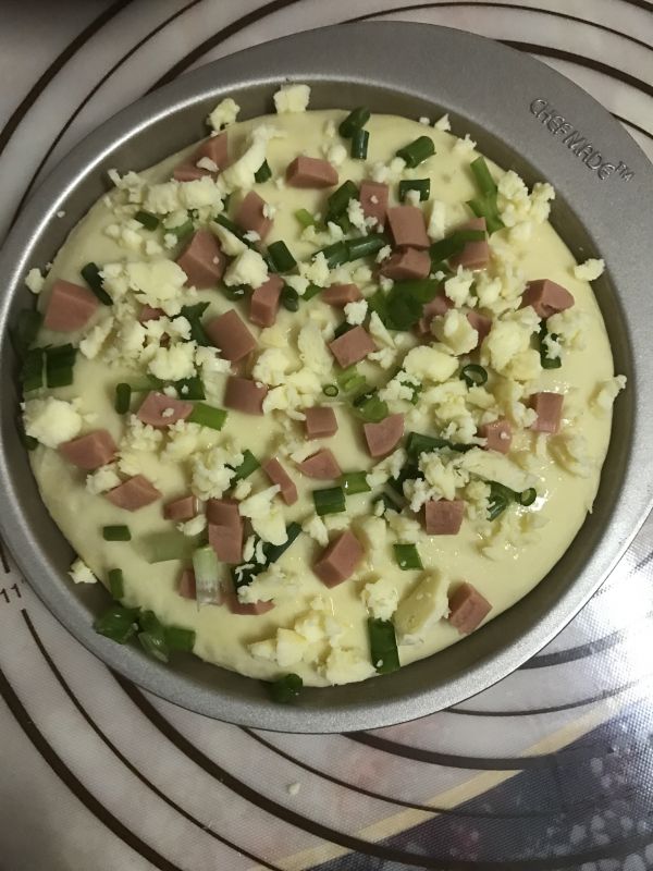 葱香芝士火腿面包