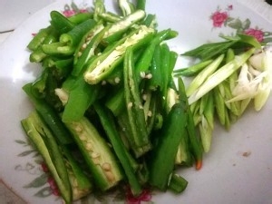 健康养生佳品青椒肉丝的做法