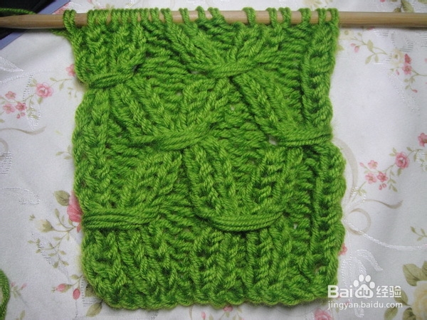 围巾的织法——玉米花详细图解