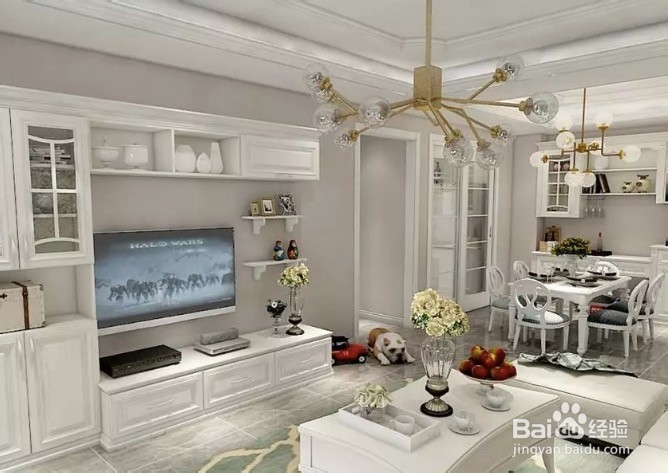 100平的房子怎么装修成白色梦幻格调？