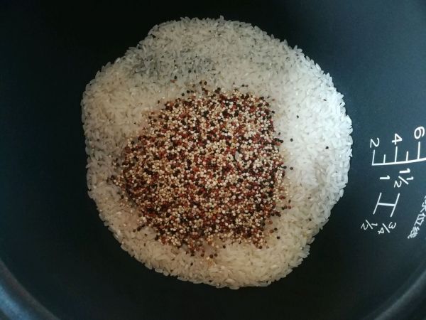 藜麦鸡肉蔬菜饭团