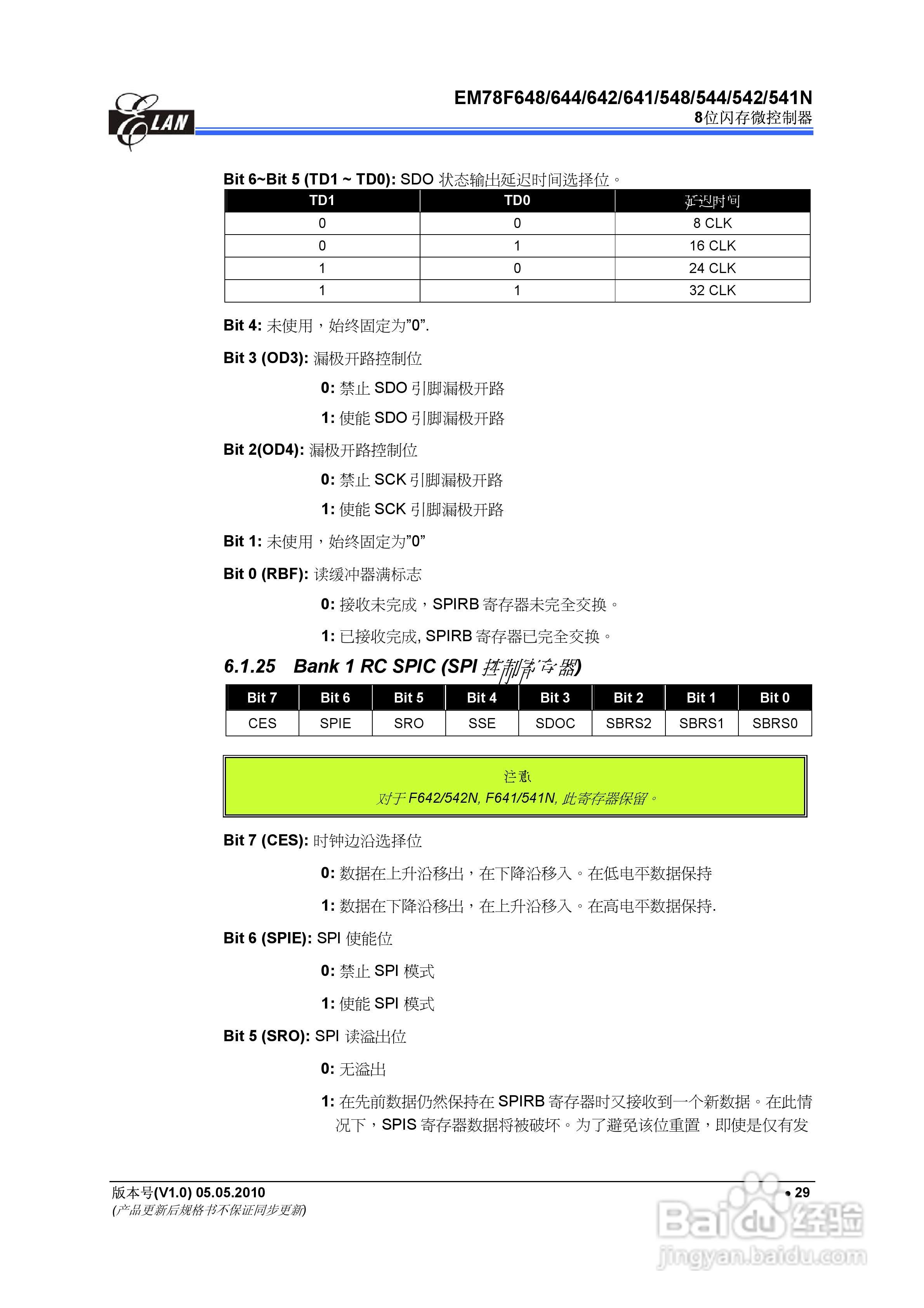 EM78F 8位闪存微控制器说明书:[4]