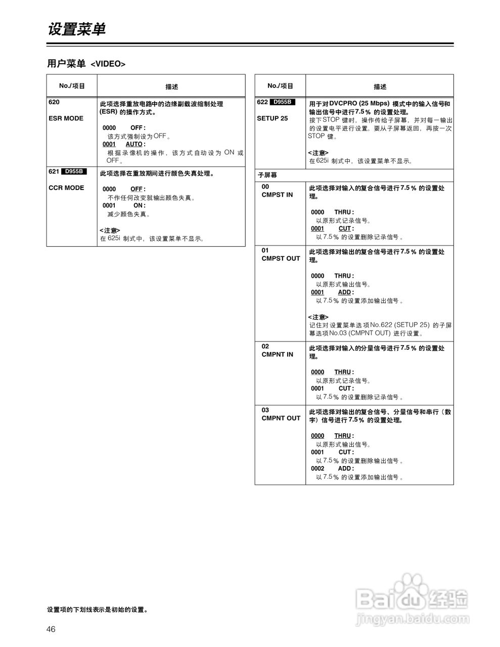 松下AJ-D930BMC数码摄像机说明书:[5]
