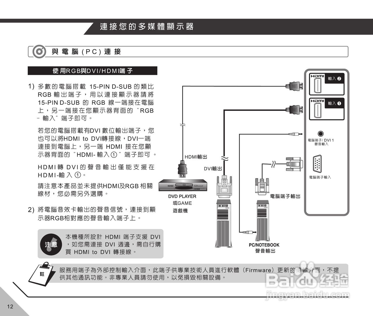 声宝LM-37V115型多媒体液晶显示器说明书:[2]