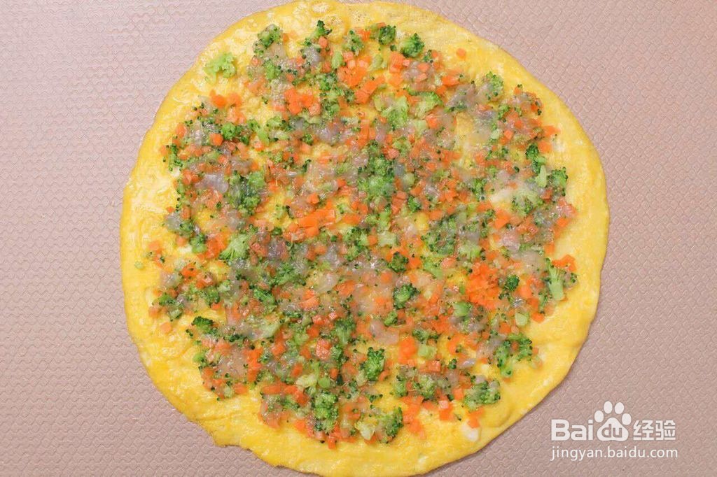 西兰花鲜虾蛋卷怎么做