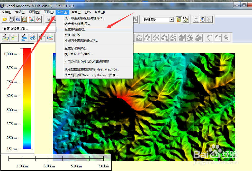 bigemap等高线如何生成