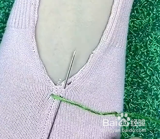 如何无痕缝好开线的袖子