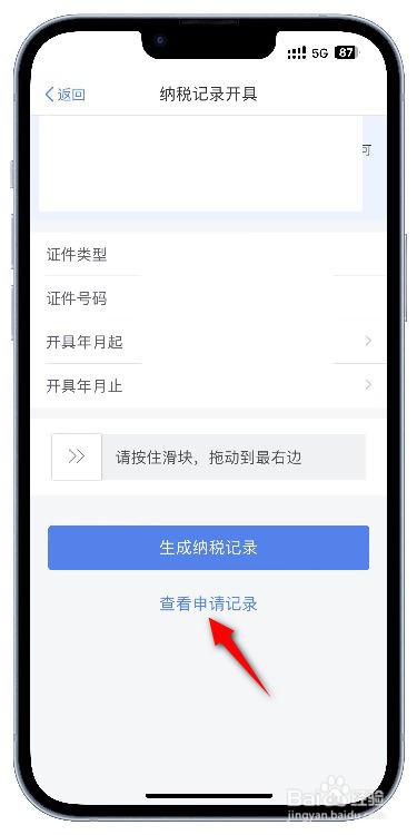 个人所得税开具纳税记录的申请怎么查看