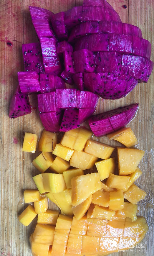 芒果火龙果汁怎么榨好喝