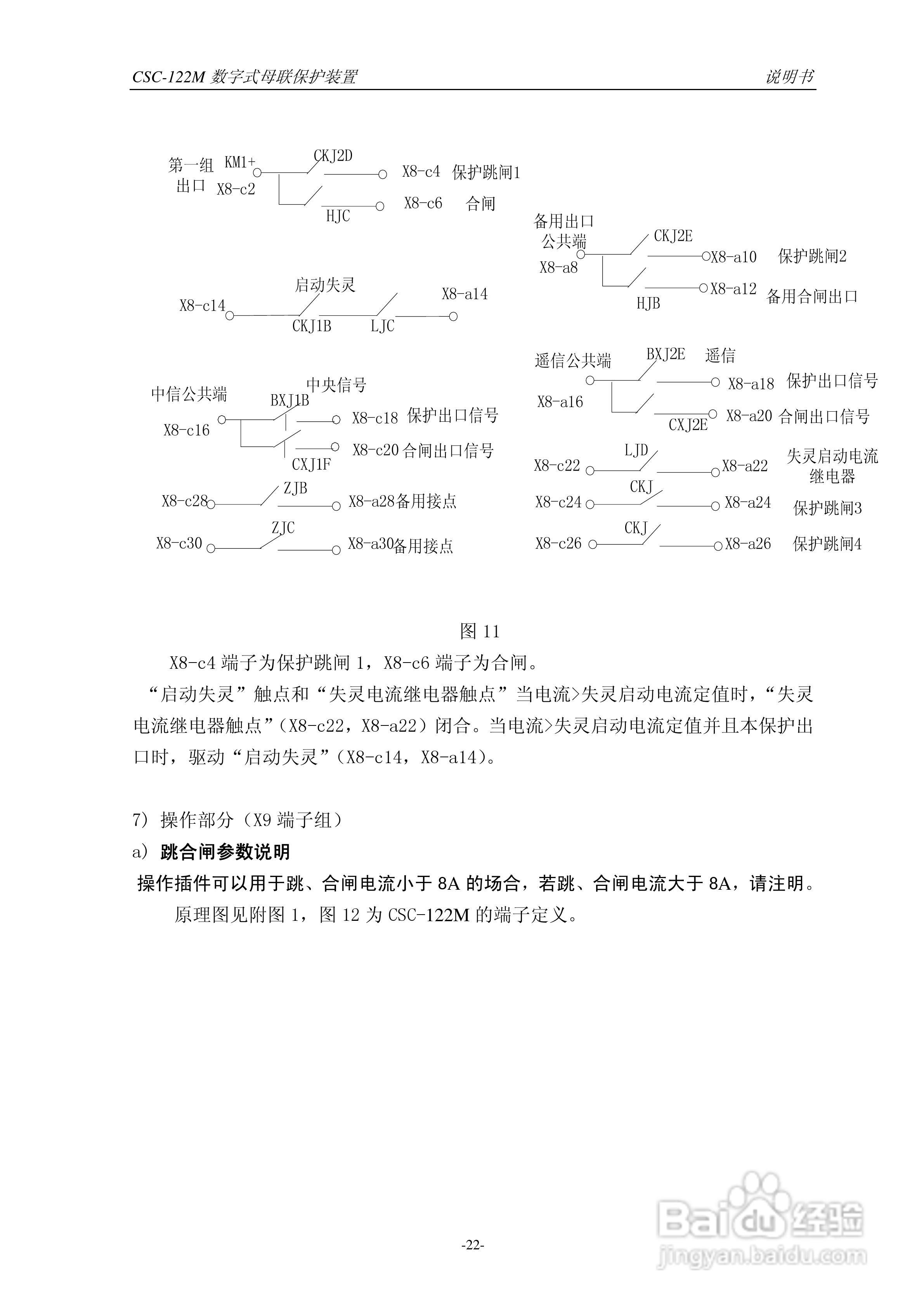 四方CSC-122M数字式母联保护装置说明书:[3]