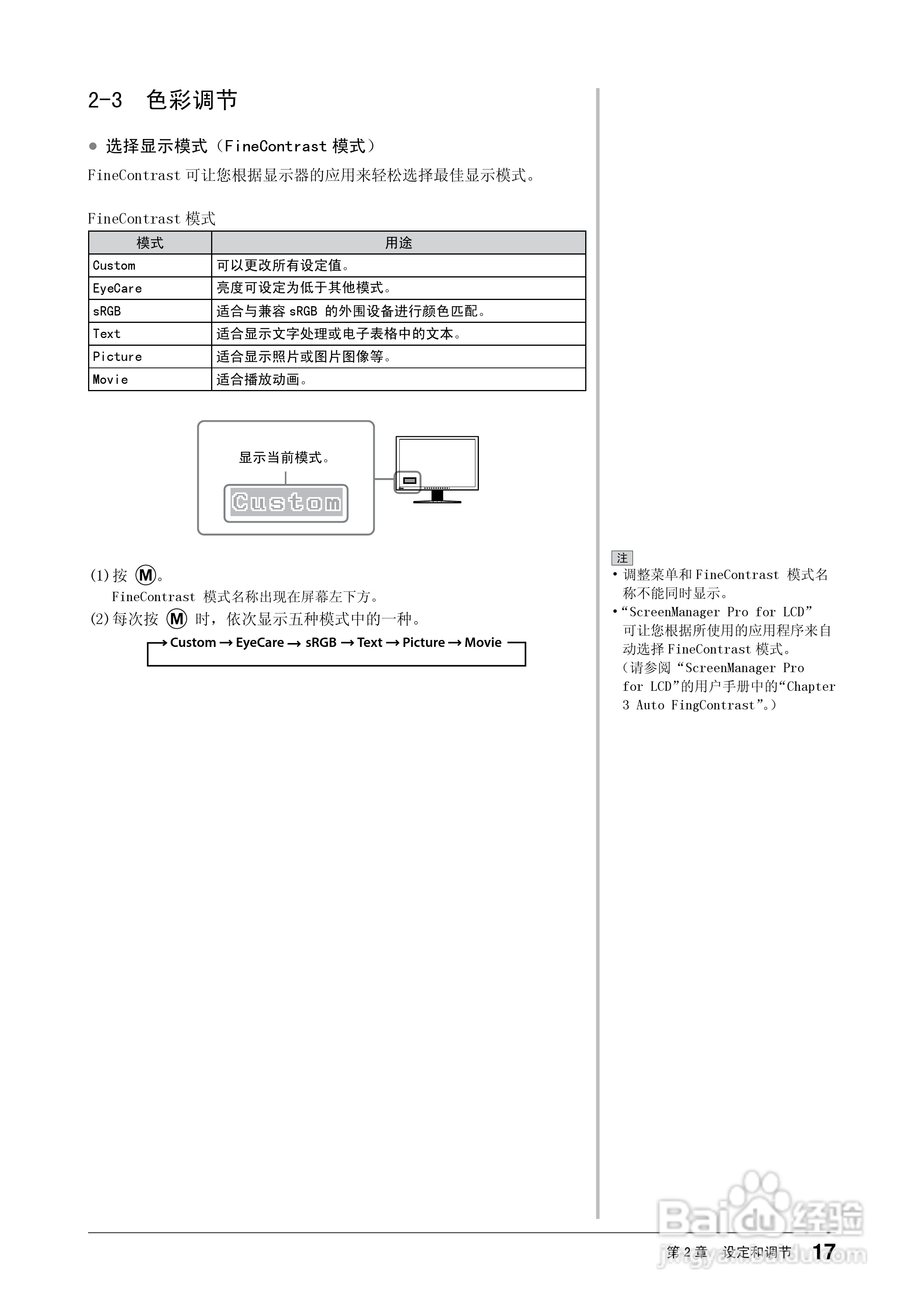 EIZO FlexScan S2433W彩色液晶显示器用户手册:[2]