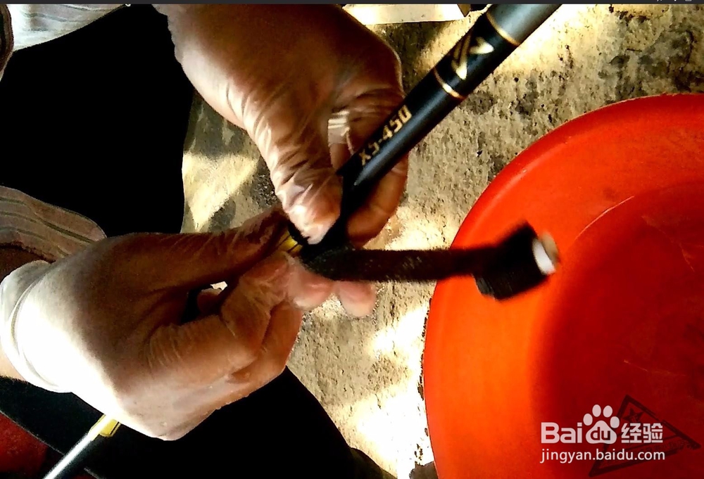 鱼竿维修复原手把节加固防踩断鱼杆修理渔具维修