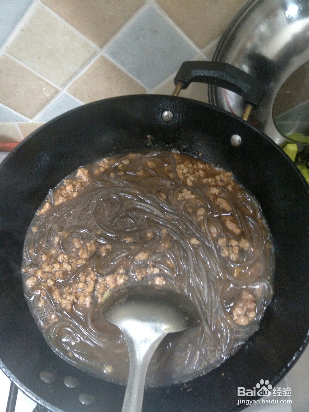 简单好吃的蚂蚁上树肉末粉条