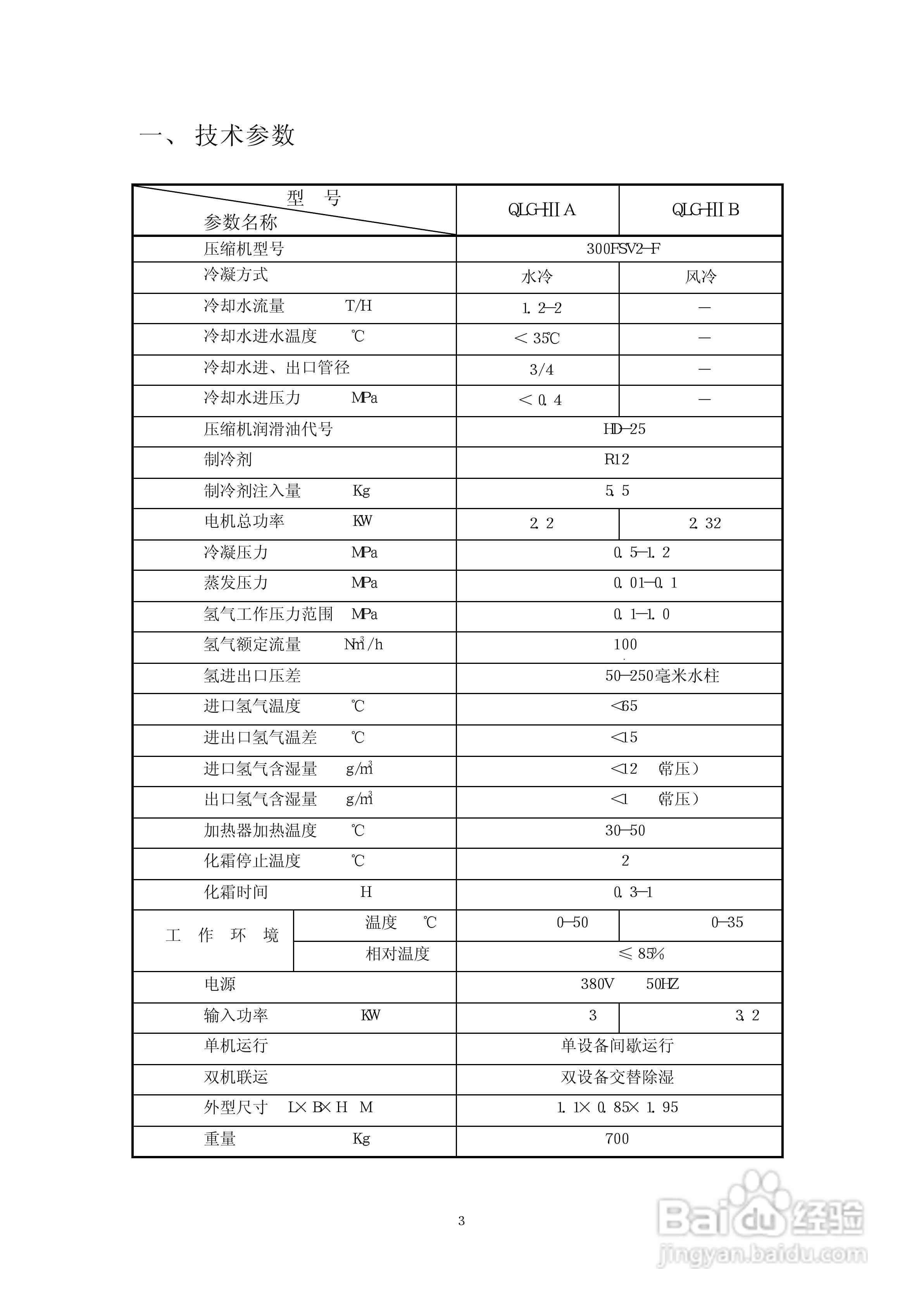QLG系列冷凝式三型氢气干燥器使用说明书:[1]