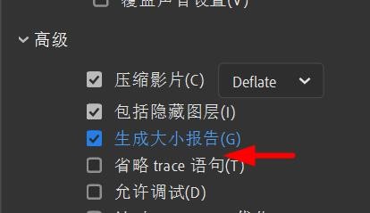 Animate如何开启生成大小报告
