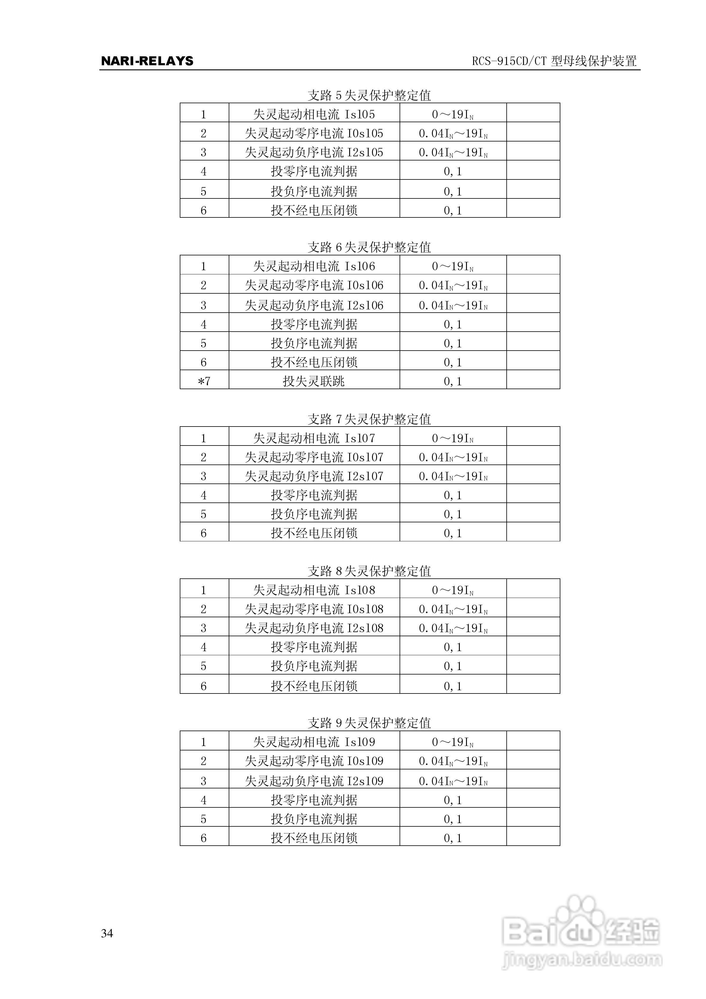 RCS-915CD/CT型微机母线保护装置使用说明书:[4]