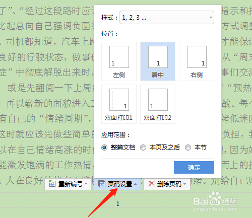 办公软件怎样修改页码格式