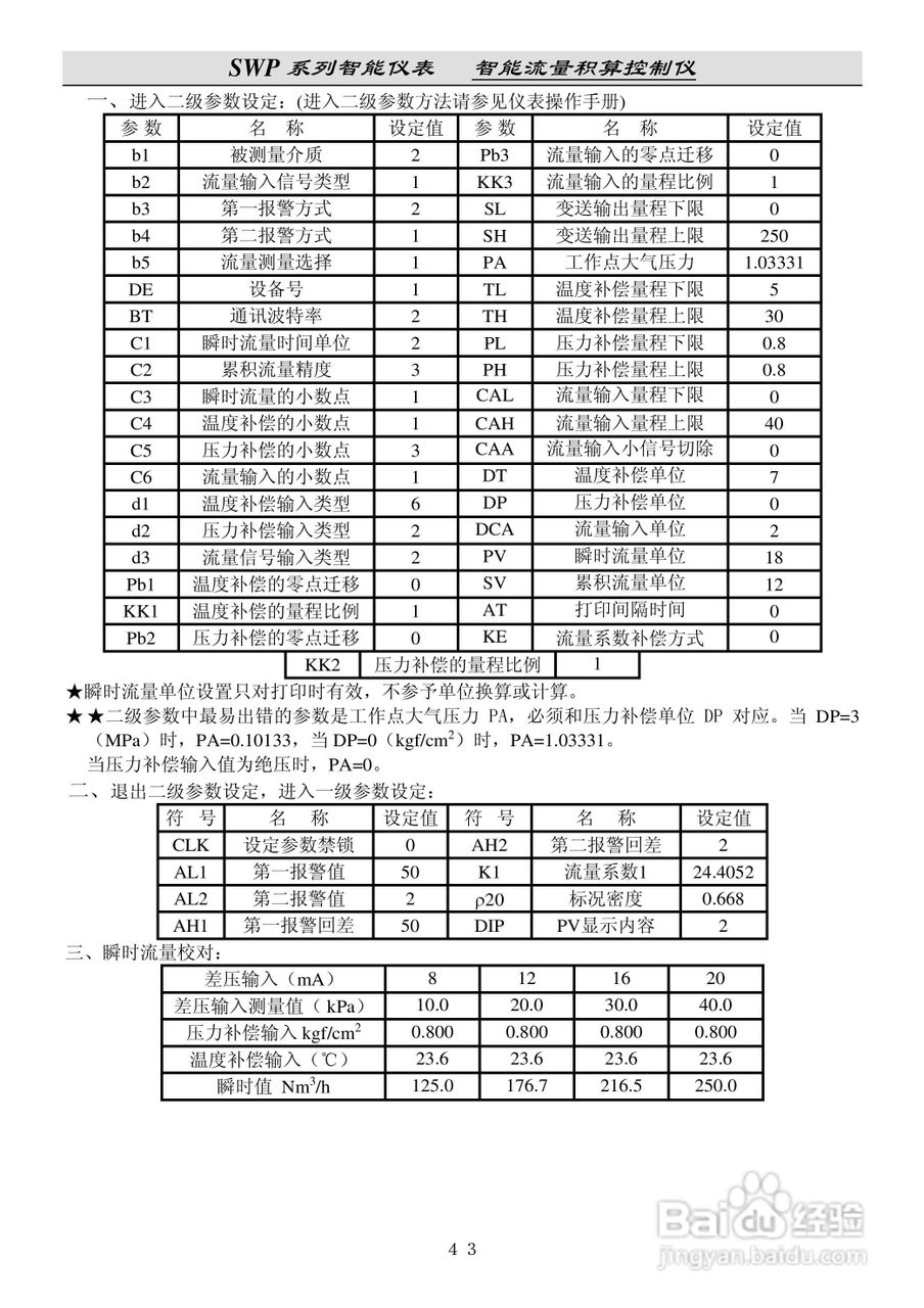 昌晖SWP-LE流量积算仪说明书:[5]