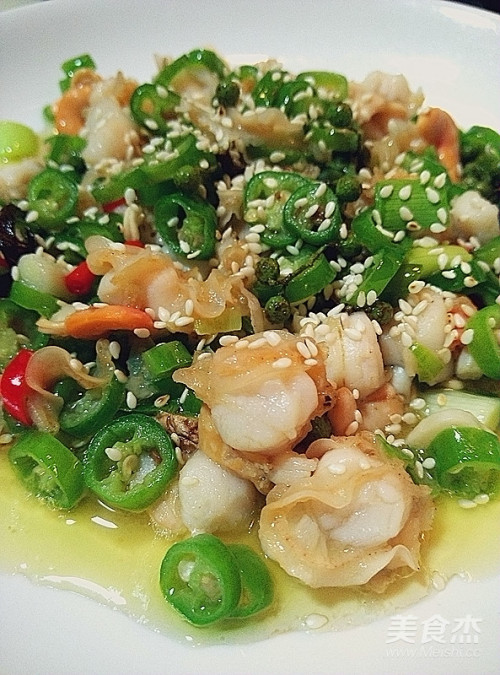 尖椒瑶柱的做法