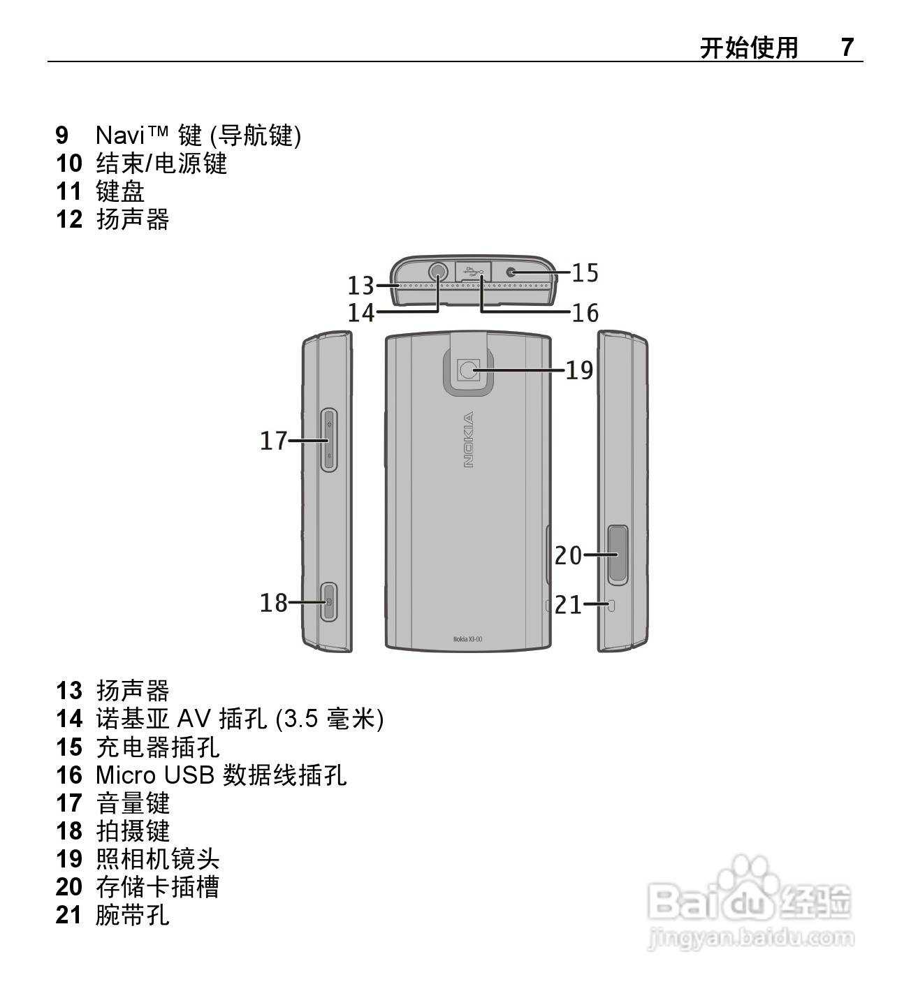 诺基亚X3-00手机使用说明书:[1]