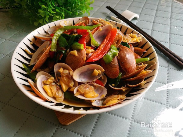 双椒炒花甲做法