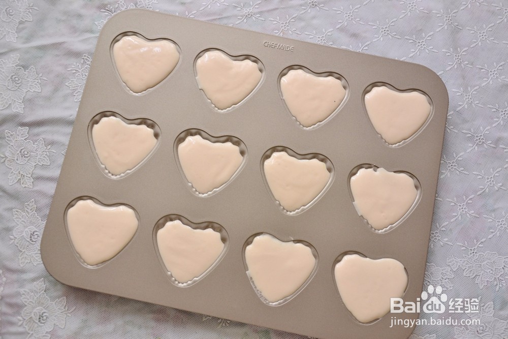 心形海绵小蛋糕怎么做