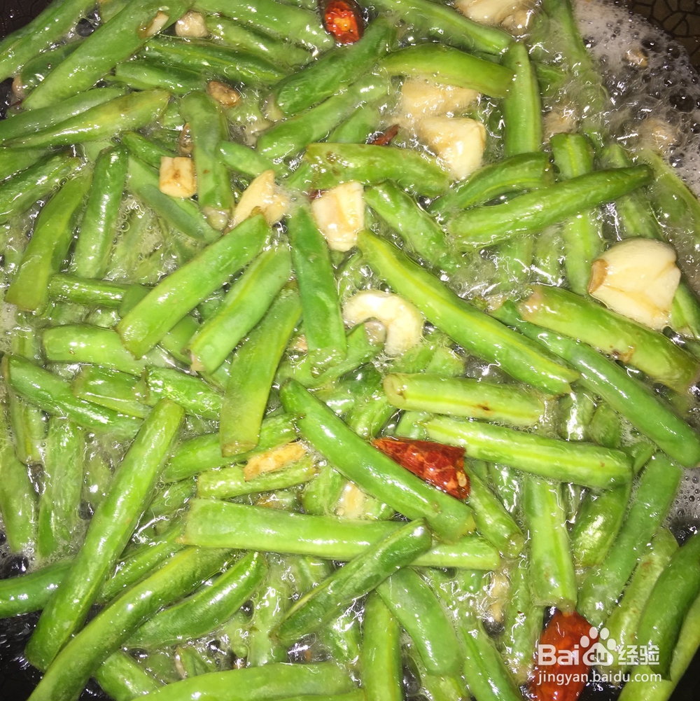 蚝油五花肉片炒四季豆