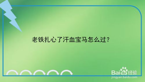 老铁扎心了汗血宝马怎么过