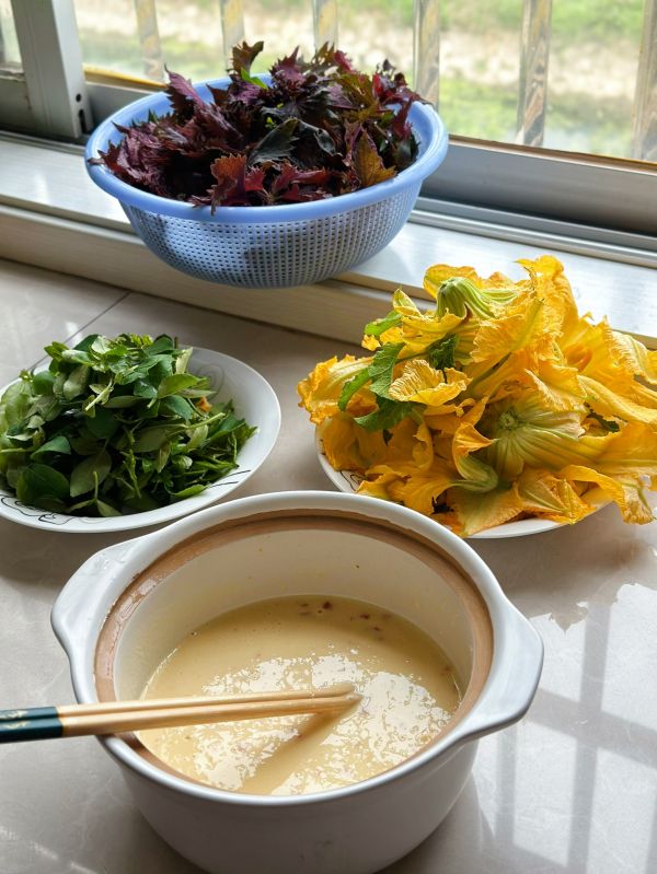 炸紫苏叶花椒叶