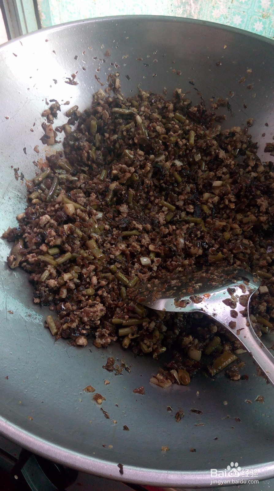 豇豆芽菜炒碎肉