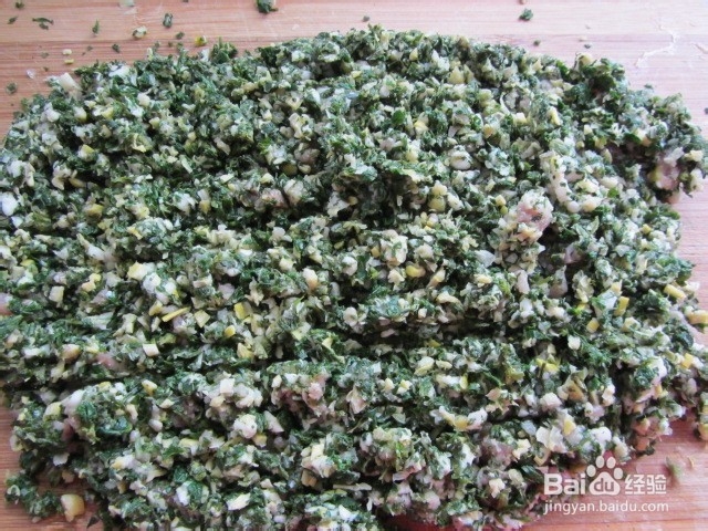 荠菜笋尖猪肉饺