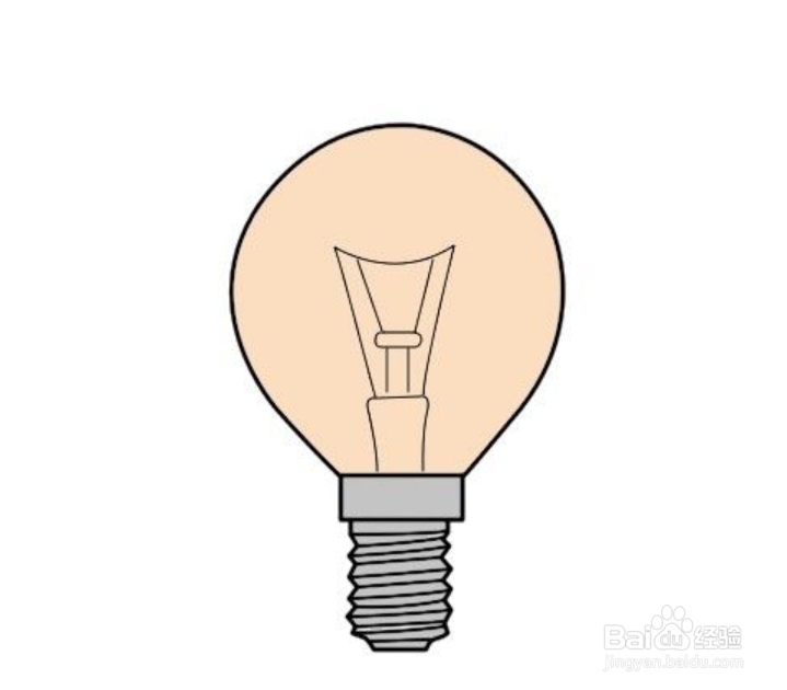 如何画灯泡简笔画