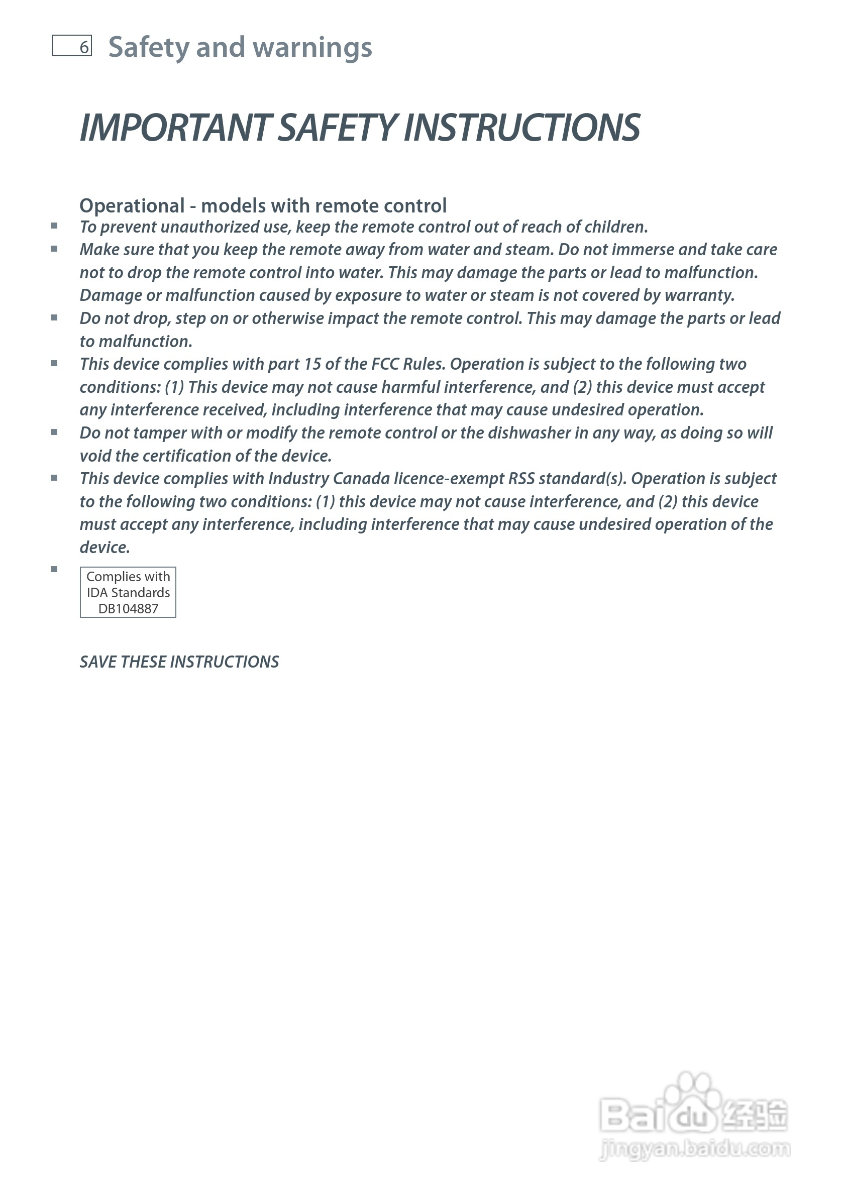 斐雪派克DD60DCX7洗碗机说明书:[1]