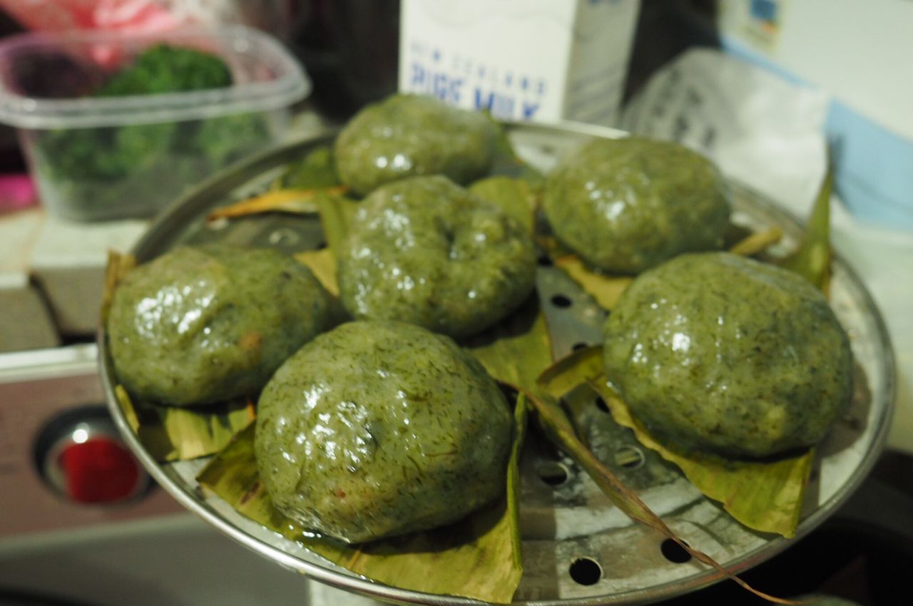 童年的味道—艾草青团,白糖花生芝麻馅