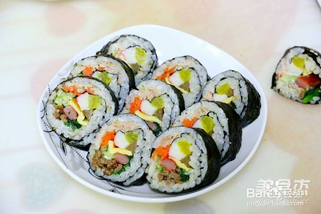 特色紫菜包饭的做法