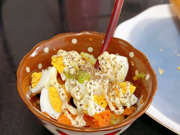 红薯鸡蛋奶酪法棍