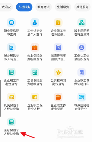 天府通办APP医疗保险个人权益如何查询