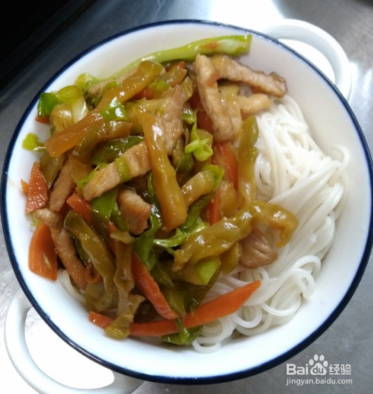 家常榨菜肉丝面