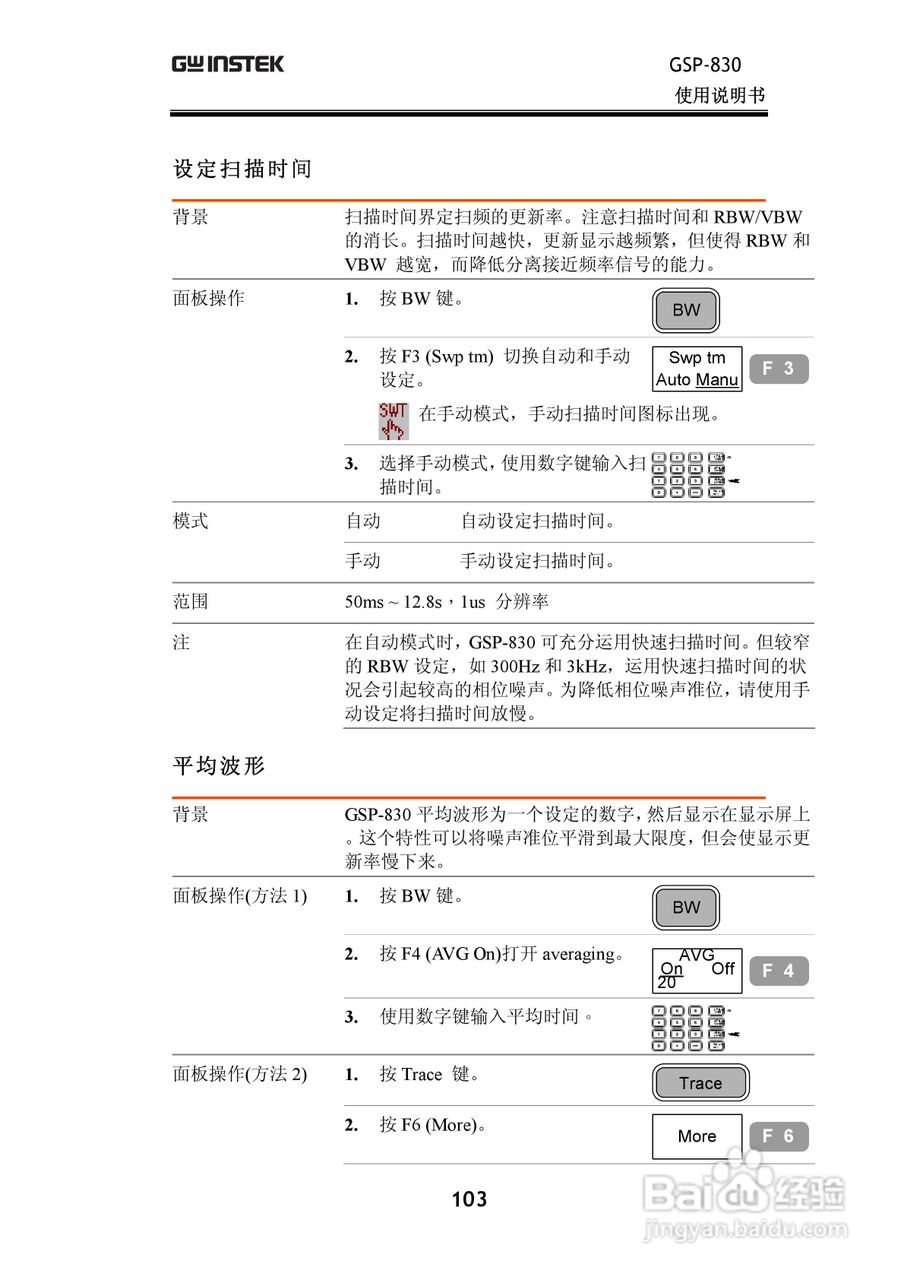 固纬GSP830频谱分析仪说明书:[11]