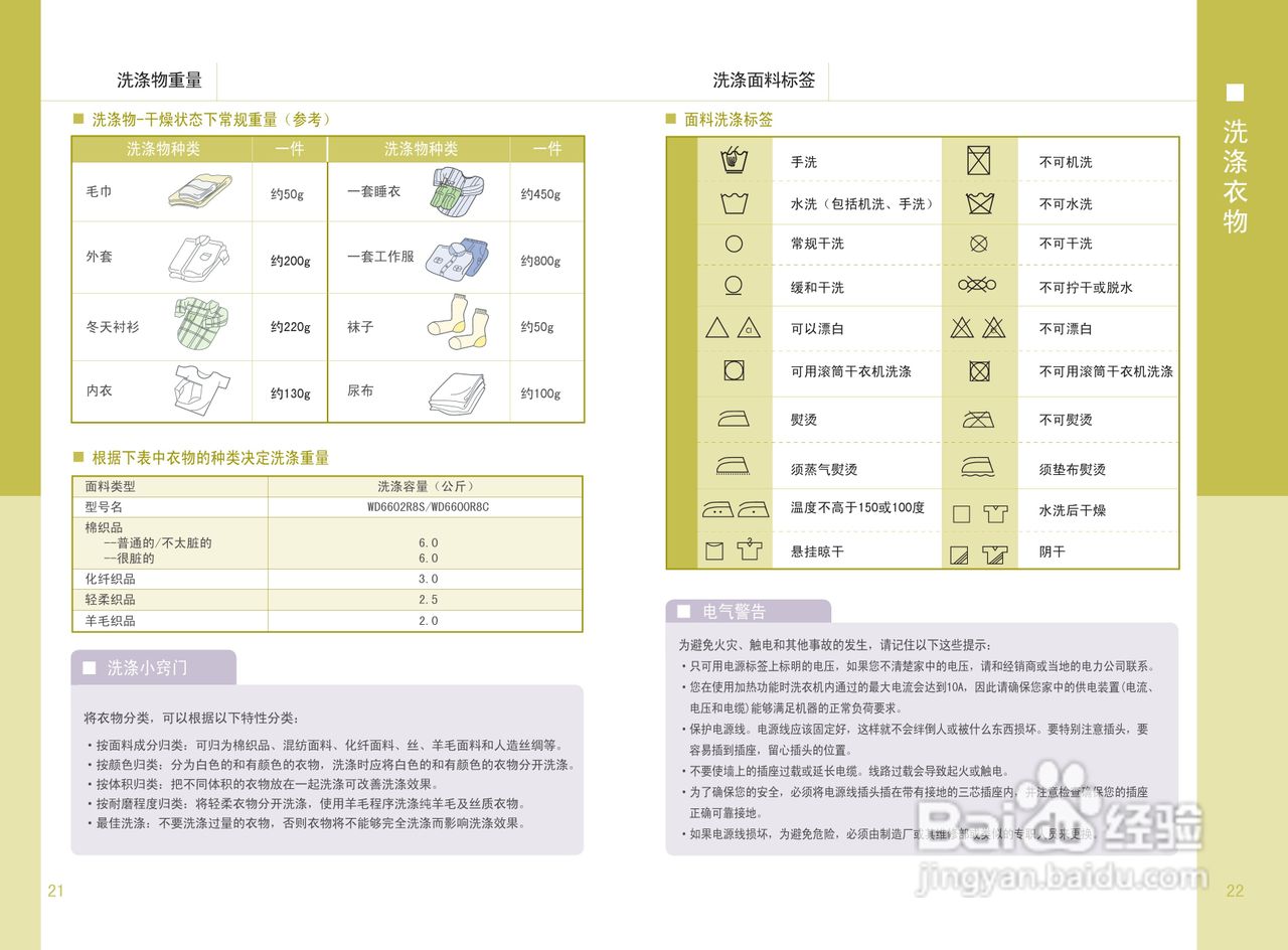 三星WD6602R8S洗衣机使用说明书:[2]