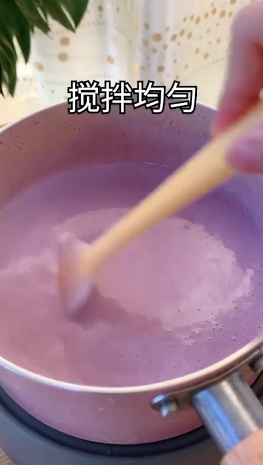 如何制作Q弹的紫薯果冻?