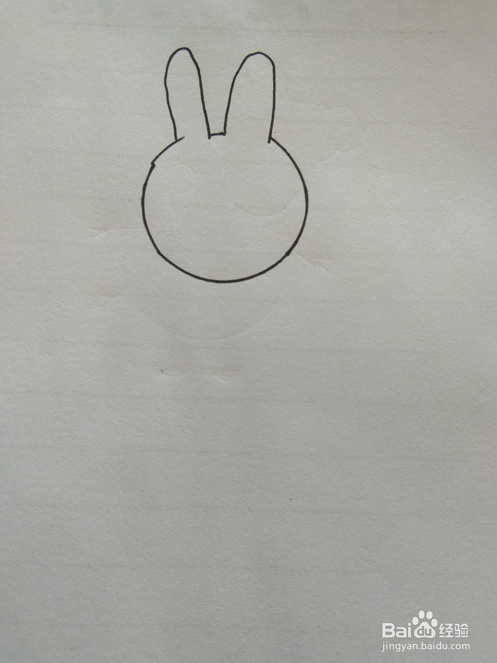 小兔子的简笔画这样画