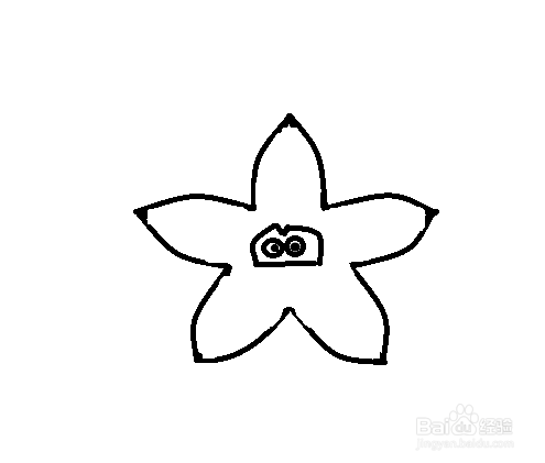 简笔画-如何画海星的简笔画？