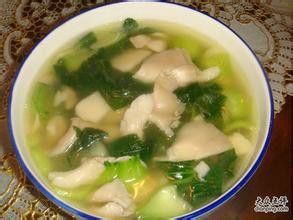 磨菇青菜汤的做法