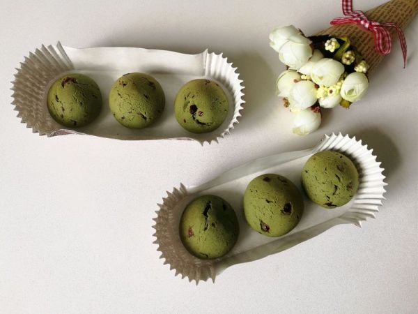 抹茶蔓越莓麻糬
